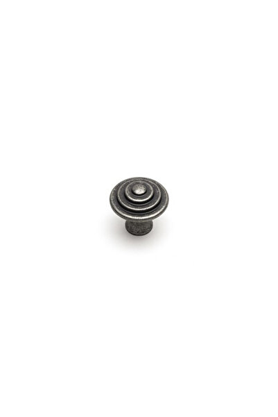 System 1935 Tek Delikli Kulp Antik Gümüş Renk Çap 32 Mm