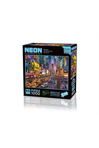Ks Games 1000 Piece Metropol Neon Puzzle