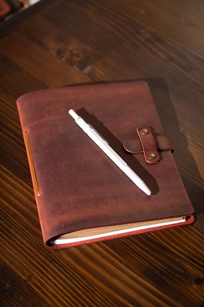 Hi Leather Handmade Real Leather A5 Notebook Agenda