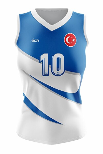 ACR Giyim Tekstil Forma Baskı Voleybol Forması Model Star - Kişiye Özel Isim Ve Numara Yazılabilir, Dijital Baskı Tasarım Tek Üst