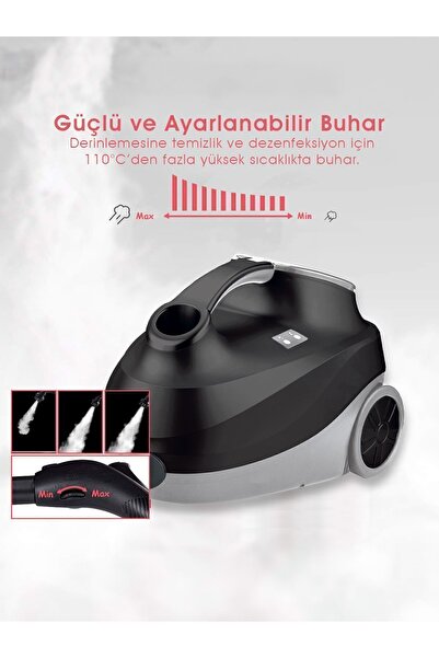 PiranTech CB-107C Çok Fonksiyonlu Buharlı Temizlik Makinası - Buharlı Temizleyici