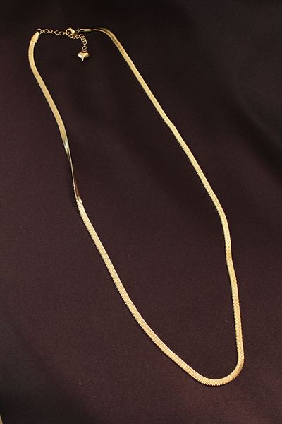 Skygo 316L Steel Gold Color 60 cm Italian Chain Necklace - TJ-BKO6230