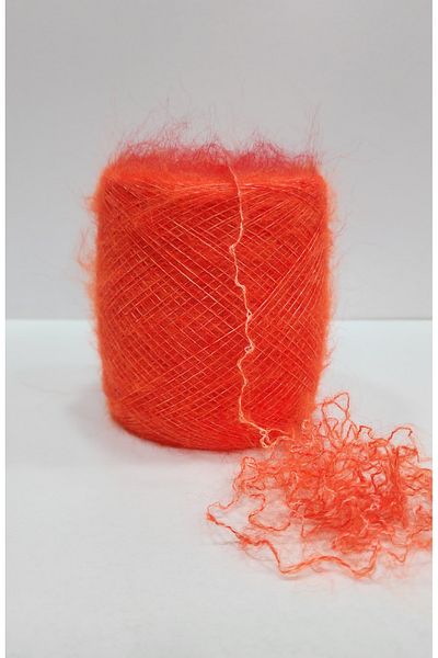 İPLİKOUTLET Ζωντανό Πορτοκαλί Elastane Acrylic Mohair 200 γραμμάρια