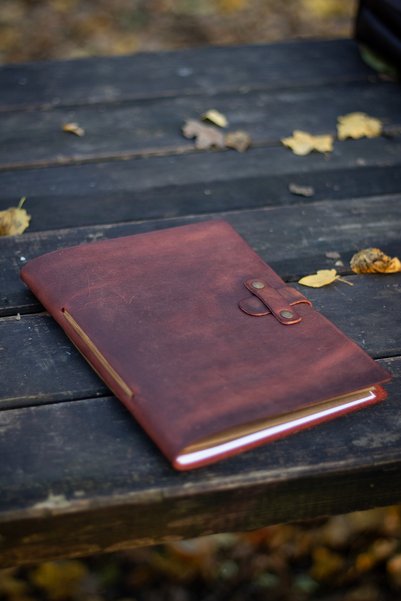 Hi Leather Handmade Real Leather A5 Notebook Agenda