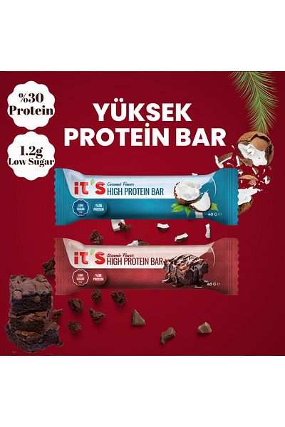 it's High Protein Bar - Mixed Box - 40 g X 12 Pieces (2 Types)