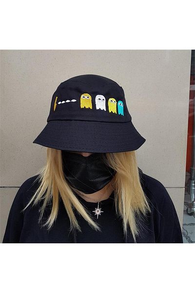 Karakedi Pac - Man Black Bucket Hat