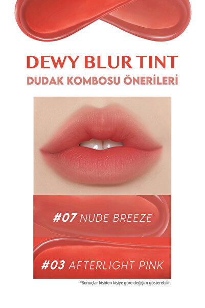 CLIO Blur Efekti Veren, Nemlendirici, Hafif Dokulu Tint CLIO Dewy Blur Tint (03 Afterlight Pink)