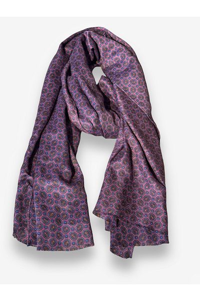CROATE Wool Silk Printed Scarf