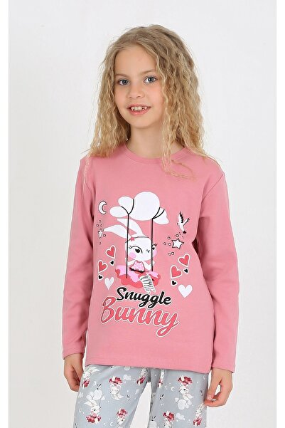 vitmo Σετ πιτζάμες για κορίτσια Snuggle Bunny μακρυμάνικο βαμβακερό
