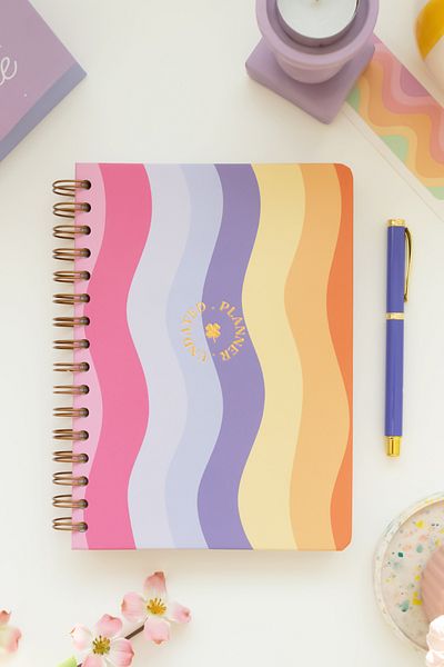 Matt Notebook Планер A5 Rainbow - спирален и неограничен
