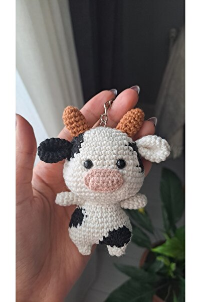 Gonulella Amigurumi İnek Anahtarlık- sweet Cow Keychain