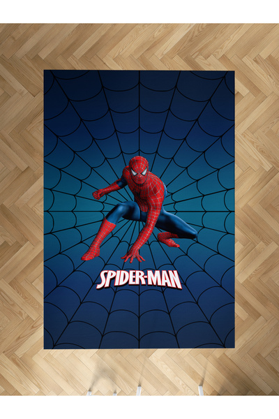 Genel Markalar BEBEK VE ÇOCUK ODASI Spider Man Desenli Lacivert Halı BÇH-8361