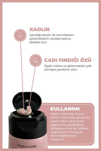 the fair. Anti-Blackhead Kaolin Pore Cleansing Clay Mask for Mixed and Oily Skin Types 30 ml