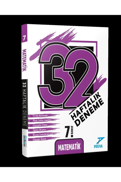 Pruva Akademi Yayıncılık 7.Sınıf Matematik 32 Haftalık Deneme