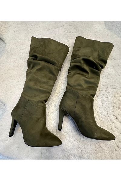 Pine Cone Suede Boots