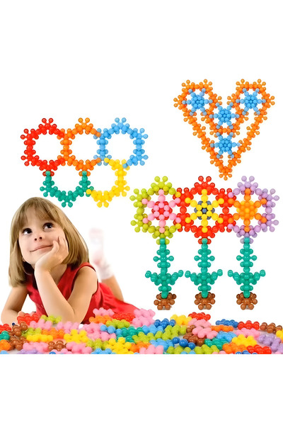 HAMAHA Oyuncak | Renkli Kar Tanesi Molekül Blokları | Yaratıcı Yapı Taşları S...