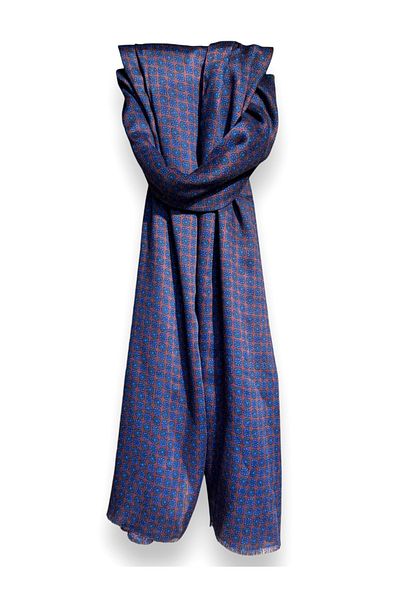 CROATE Wool Silk Printed Scarf