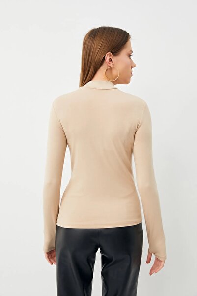 Bipantolon Γυναικείο Κρεμ Navy Blue 2-Pece Body με λεπτομέρεια στα δάχτυλα