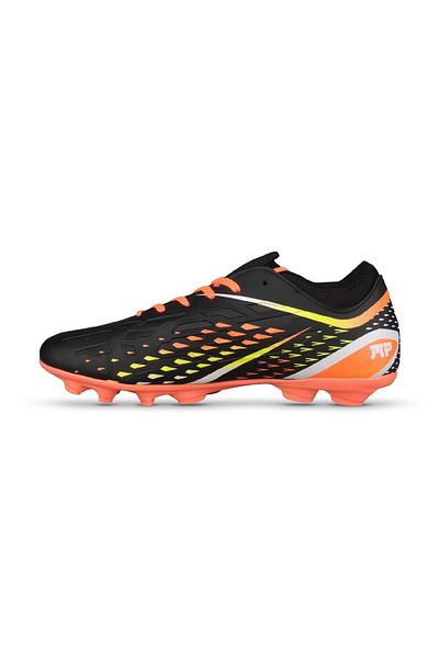 M.P. M.p Pantofi de fotbal pentru bărbați, cu șireturi, negru-portocaliu, 241-1359mr