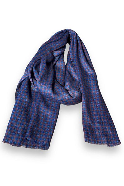 CROATE Wool Silk Printed Scarf