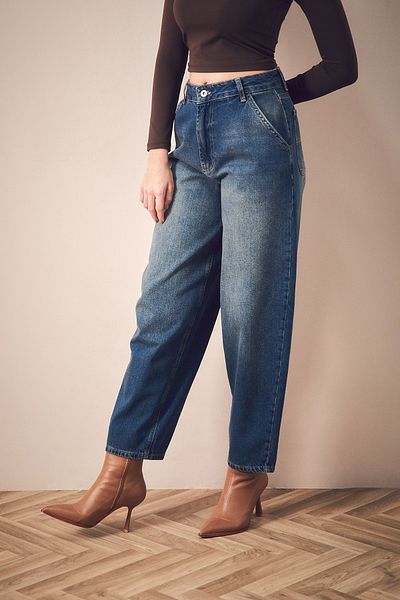 Fulla Moda Παντελόνι Shalwar Jean με φερμουάρ