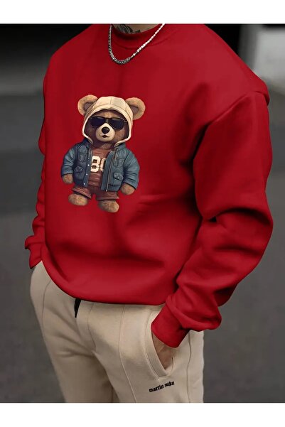 DAXİS Sportwear Company Hanorac cu decolteu cu imprimeu Teddy Bear