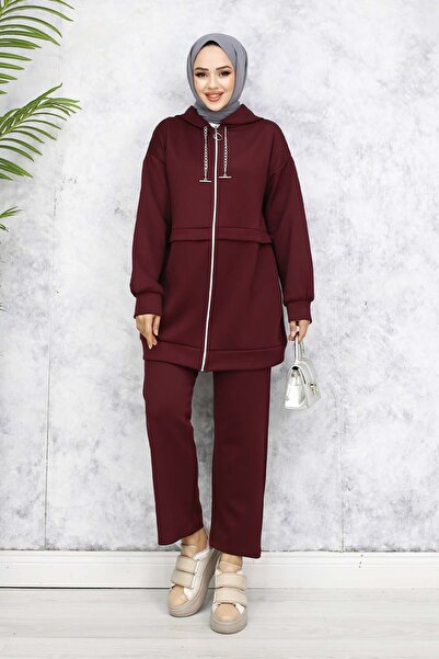 benguen Claret Red Scuba Set - Chain Detail 4566