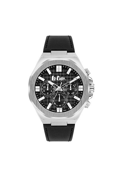 Lee Cooper Lee Cooper LC07983.351 Men Multi Function Display Watch & Leather Strap Black