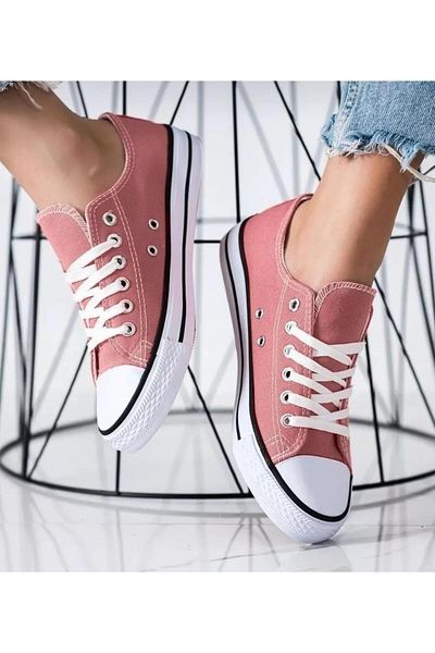 homiro Unisex Κοντά Λινά Παπούτσια - Lace-Up, Powder White