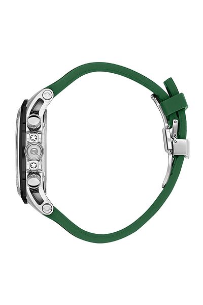 Quantum QUANTUM PWG1126.355 Men Chronograph Display Watch & Silicone Strap Light Green