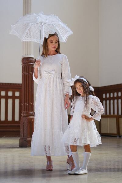 KÜÇÜĞÜM BUTİK Combinație de hijab din dantelă albă de epocă - Coșul mamei și ...