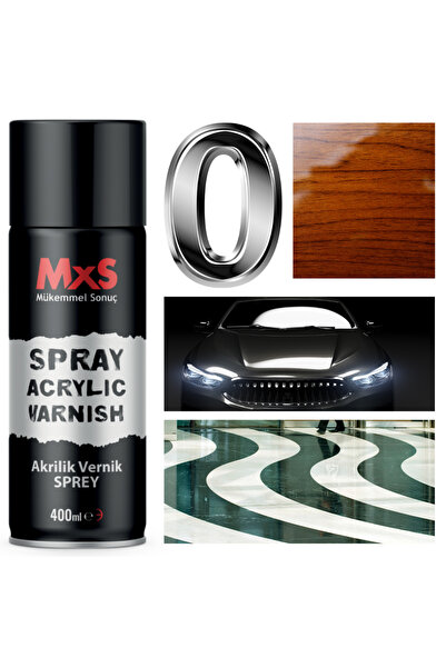 MxS Sprey Boya Sonrası Akrilik Vernik Tüm Yüzeyler 400 ml