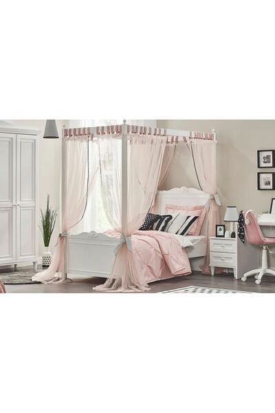 Almila Lora Cibinlikli Karyola (120x200 cm)