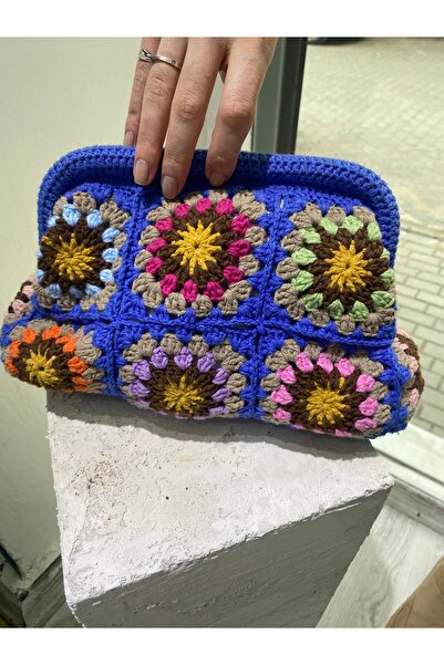 Handmade El Örgüsü Clutch Çanta
