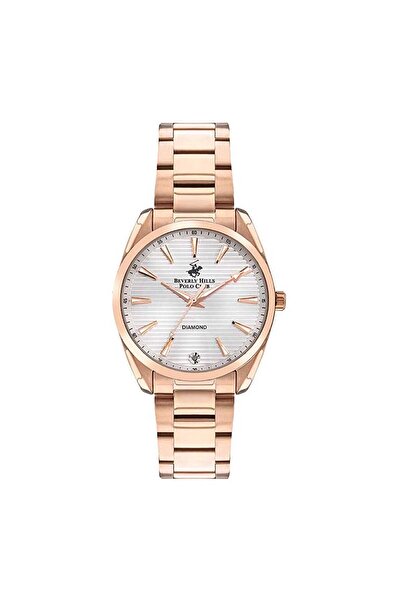 Beverly Hills Polo Club ساعة بيفرلي هيلز بولو كلوب النسائية التناظرية بمينا فضية - BP3338X.430