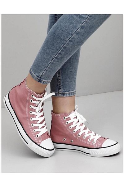 homiro Unisex Μακριά Λινά Παπούτσια - Lace-Up, Powder-White