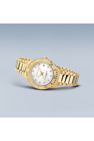 Bering 18936-734 Women's Golden Yellow Steel Watch