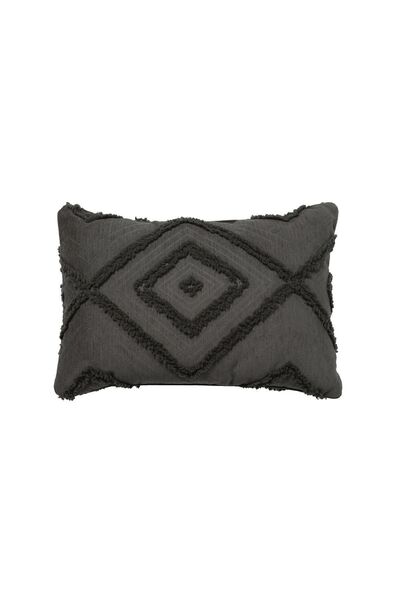 Almila Mellow Gri Kırlent Dolgulu (35x50 cm)