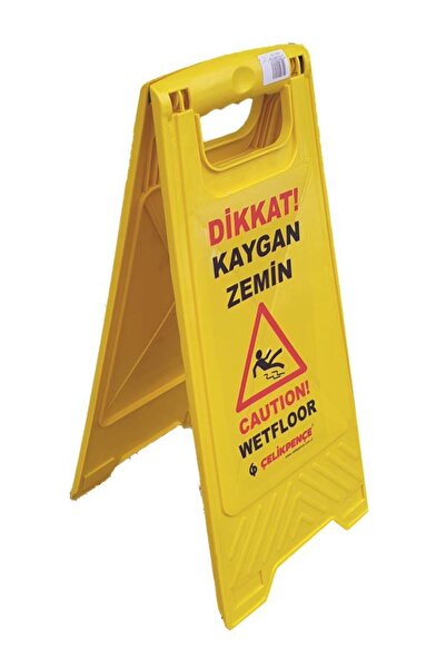 ÇELİKPENÇE Kaygan Zemin Uyarı Levhası