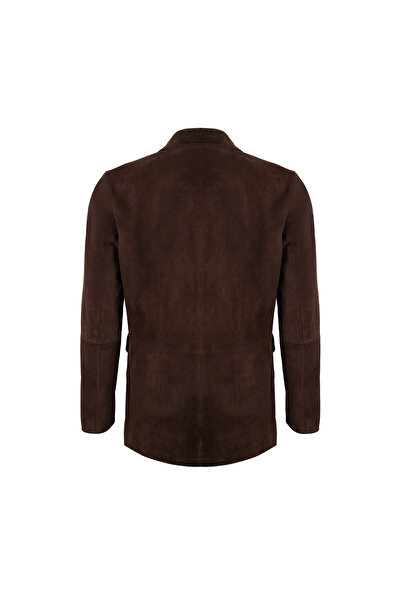 Desa Ambrogio Brown Men's Suede Leather Jacket