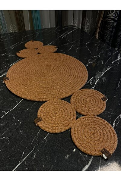 ÖzenEvim ÖzenEvim Supla Jüt İp Amerikan Servis Runner Sehpa Örtüsü