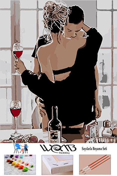 wombhobby Düşler, Tutkular Ve Suçlar Sayılarla Boyama Seti 40x50 Cm Çerçeveli (Kasnağa ) Gerili