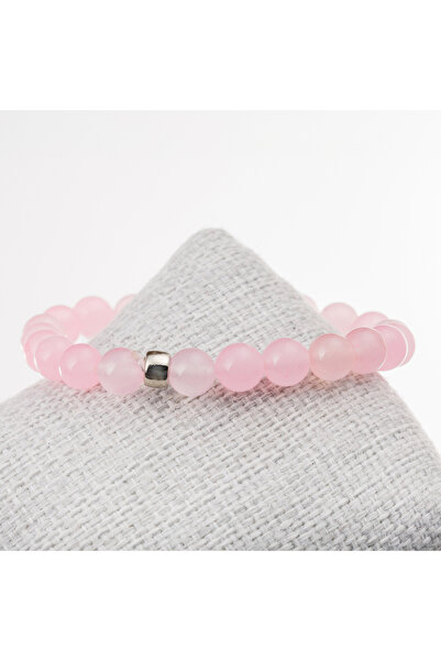 LADIN DOGALTAŞ Pink Quartz Stone Bracelet-8 mm