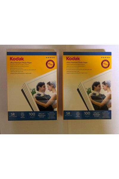 Kodak 270 Grams 13X18Cm Matte Satin 2 Pack 200 Pieces of Ultra-Inkjet Photo Paper