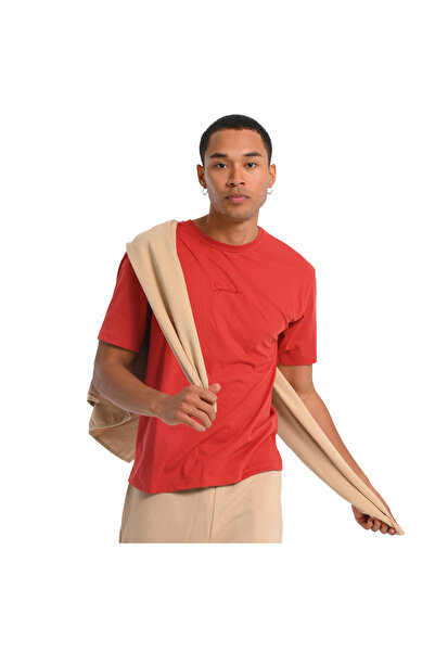 Sportive Nove2 Erkek Turuncu Günlük Stil T-Shirt 24KE017-KRMT