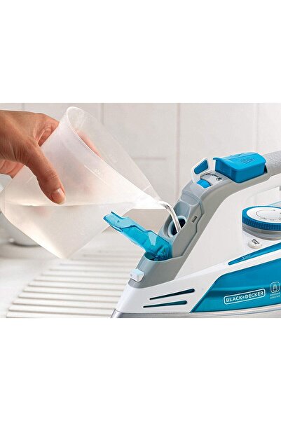 Black&Decker Black+Decker 2800W 2 Way Auto Shut-Off Anti Drip, Anodized Sole Plate Variable Steam Iron, Blue