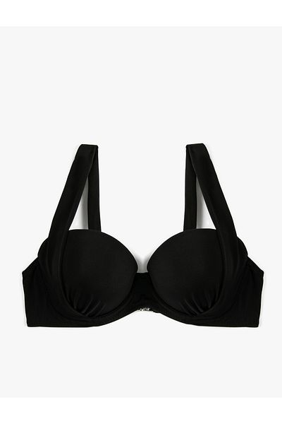 Koton Push Up Bikini Top Thick Straps Draped