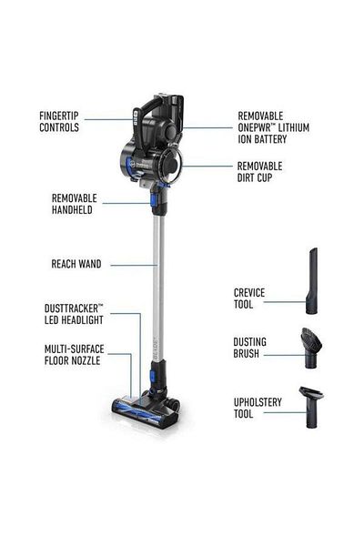 Hoover ONEPWR Blade+ Cordless Stick Vacuum Cleaner, Lightweight, BH53310V, Silver