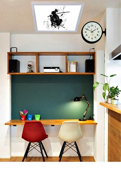 Gökyüzü Panel Yakuza Genç Odası - Ev Ledli Avize- 60w Modern Tasarım 60x60 -beyaz Işık-homojen Aydınlatma