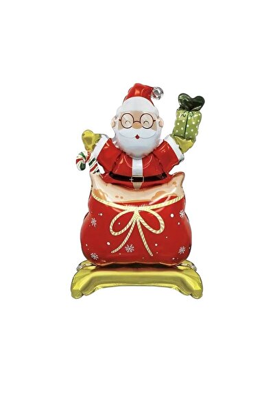kidspartim Mali stojeći balon od folije u obliku Deda Mraza 63x34 cm